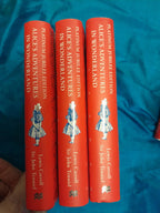 Alice in wonderland platinum jubillee edition hardback silver foil page ends