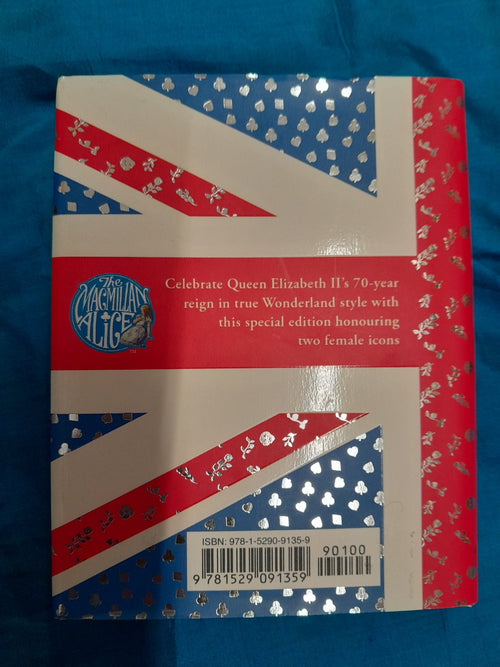 Alice in wonderland platinum jubillee edition hardback silver foil page ends