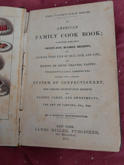 American Family Cookbook The Cooks Own Book