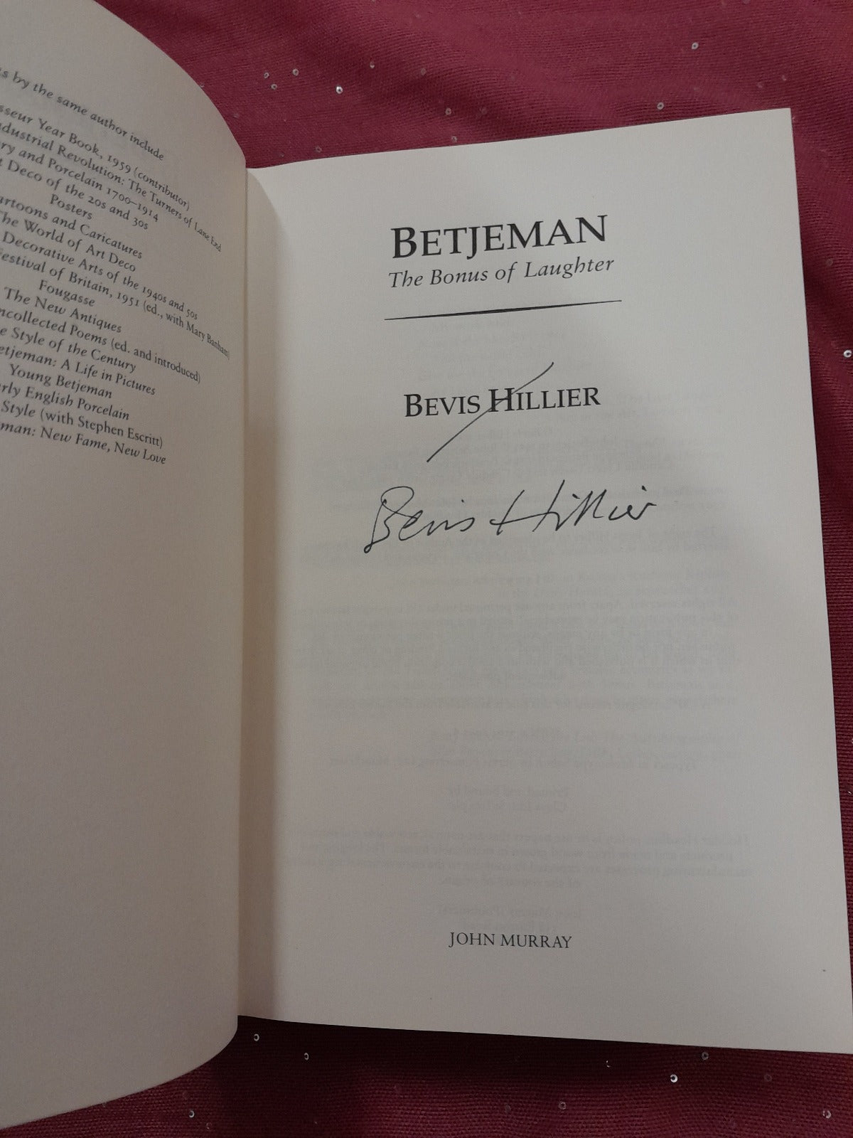 Betjeman biography author signed