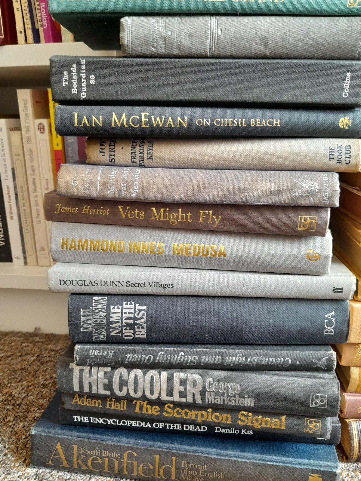 Monochrome vintage hardbacks
