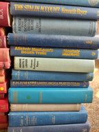vintage blue hardback books