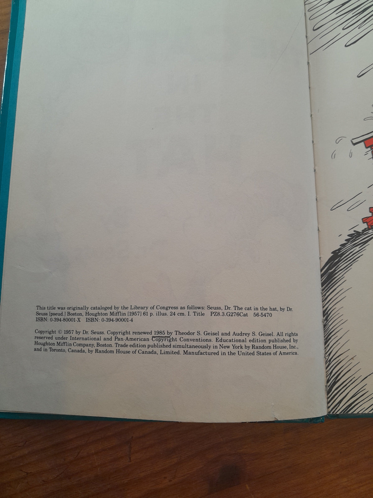 Cat-in-the-hat-vintage-hardback