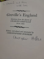 Grevilles England Author Signed Christopher Hibbert