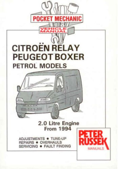 Citroen relay peugot boxer petrol models 2 litre from 1994