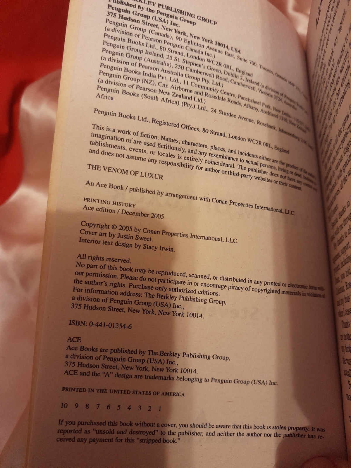 Conan ANOK Heretic of Stygia first edition USA