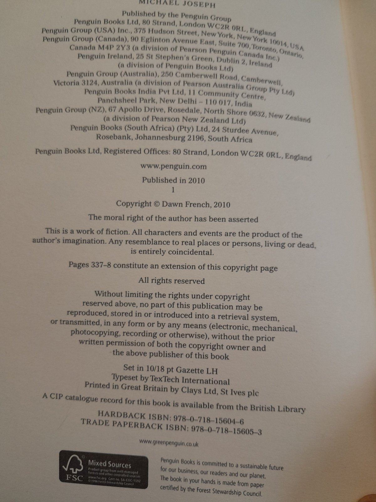 dawn french signed first edition