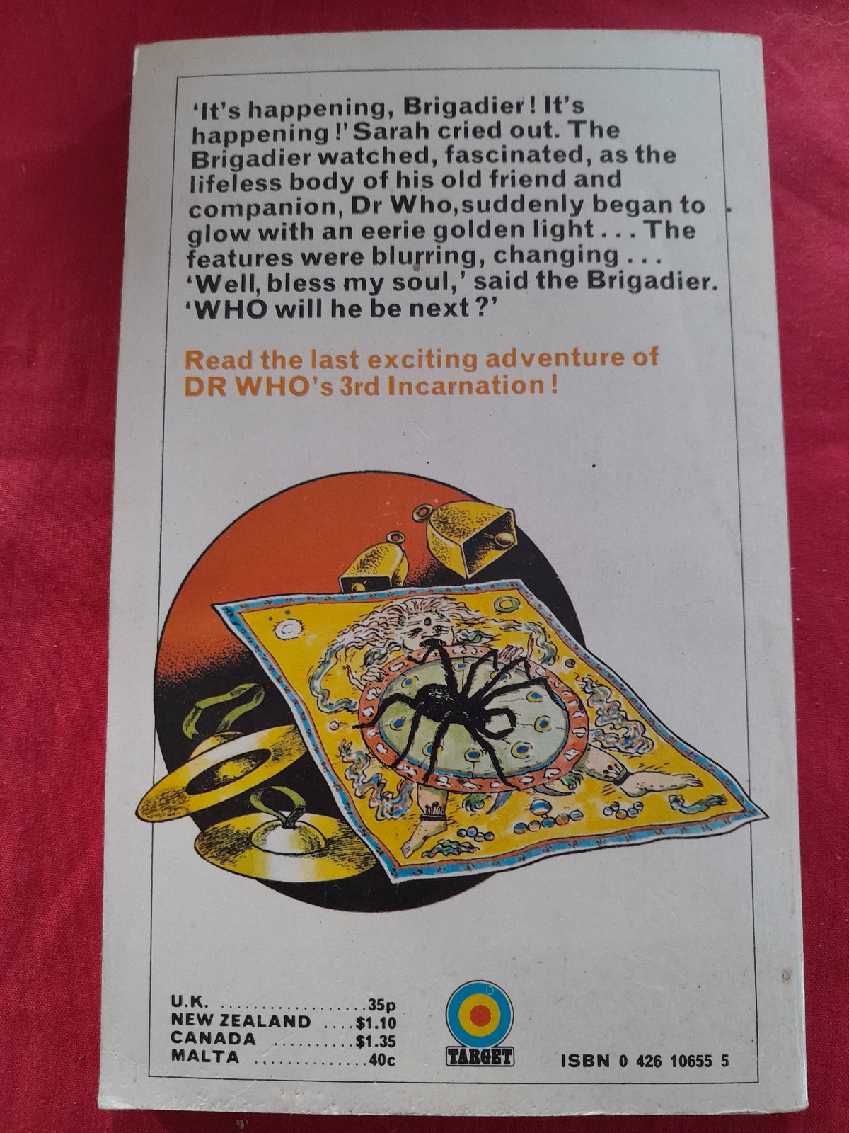 Doctor Who Planet of the Spiders Target paperback