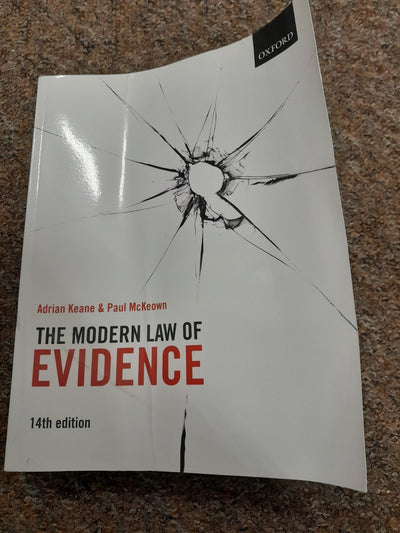 Modern LAw of Evidence 14th Edition