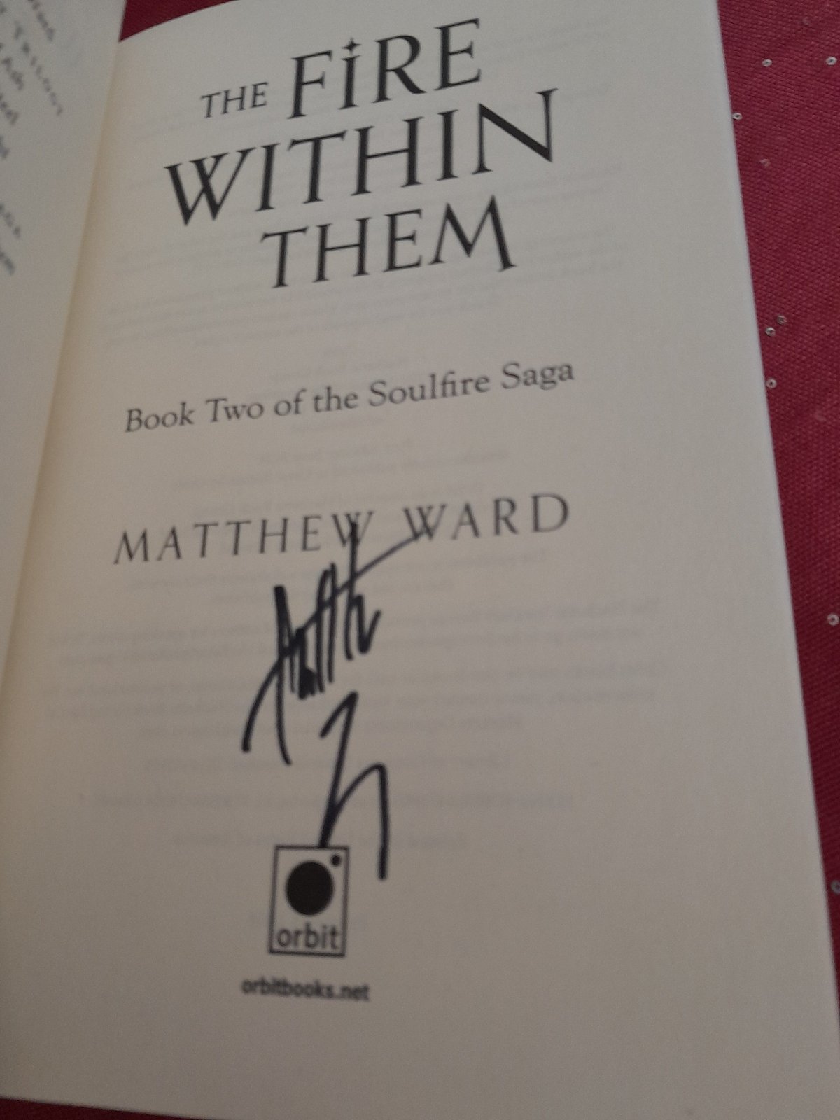 Fire Within Them Matthew Ward