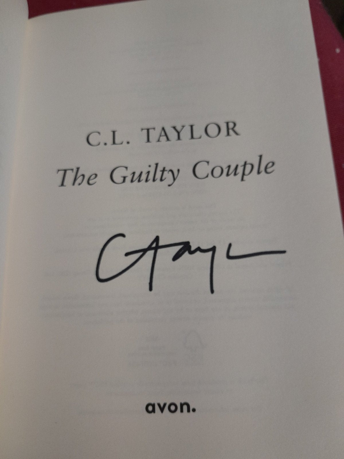 Guilty Coule author signed 