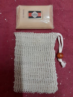 Easy hold soap in a bag for Parkinsons Sufferers