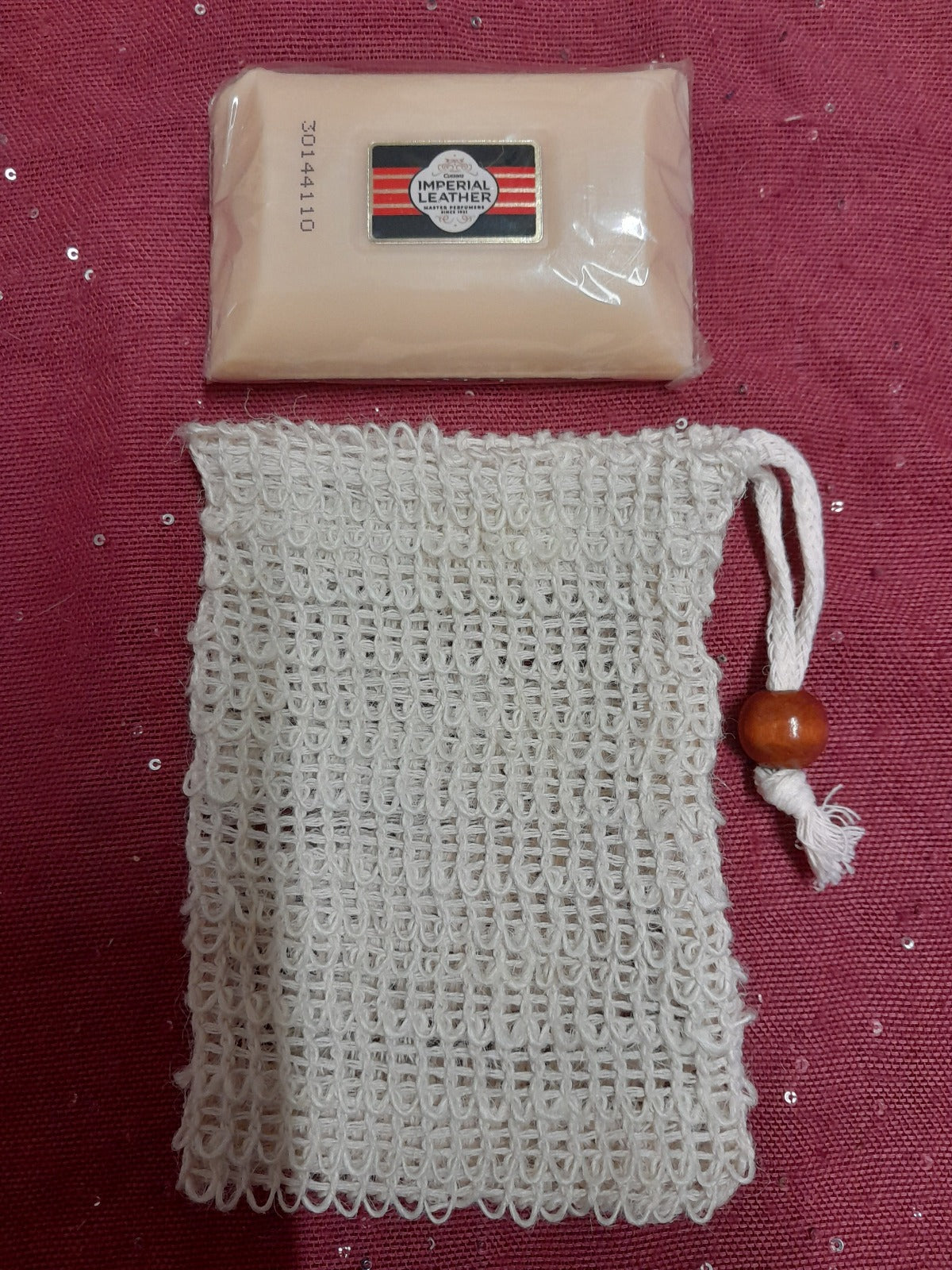 Easy hold soap in a bag for Parkinsons Sufferers