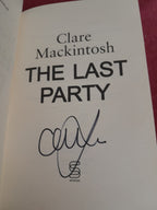 Last Party Clare Mackintosh SIGNED