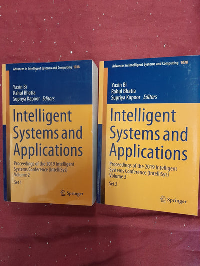 Intelligent Systems and applications vol 2  set1 and 2