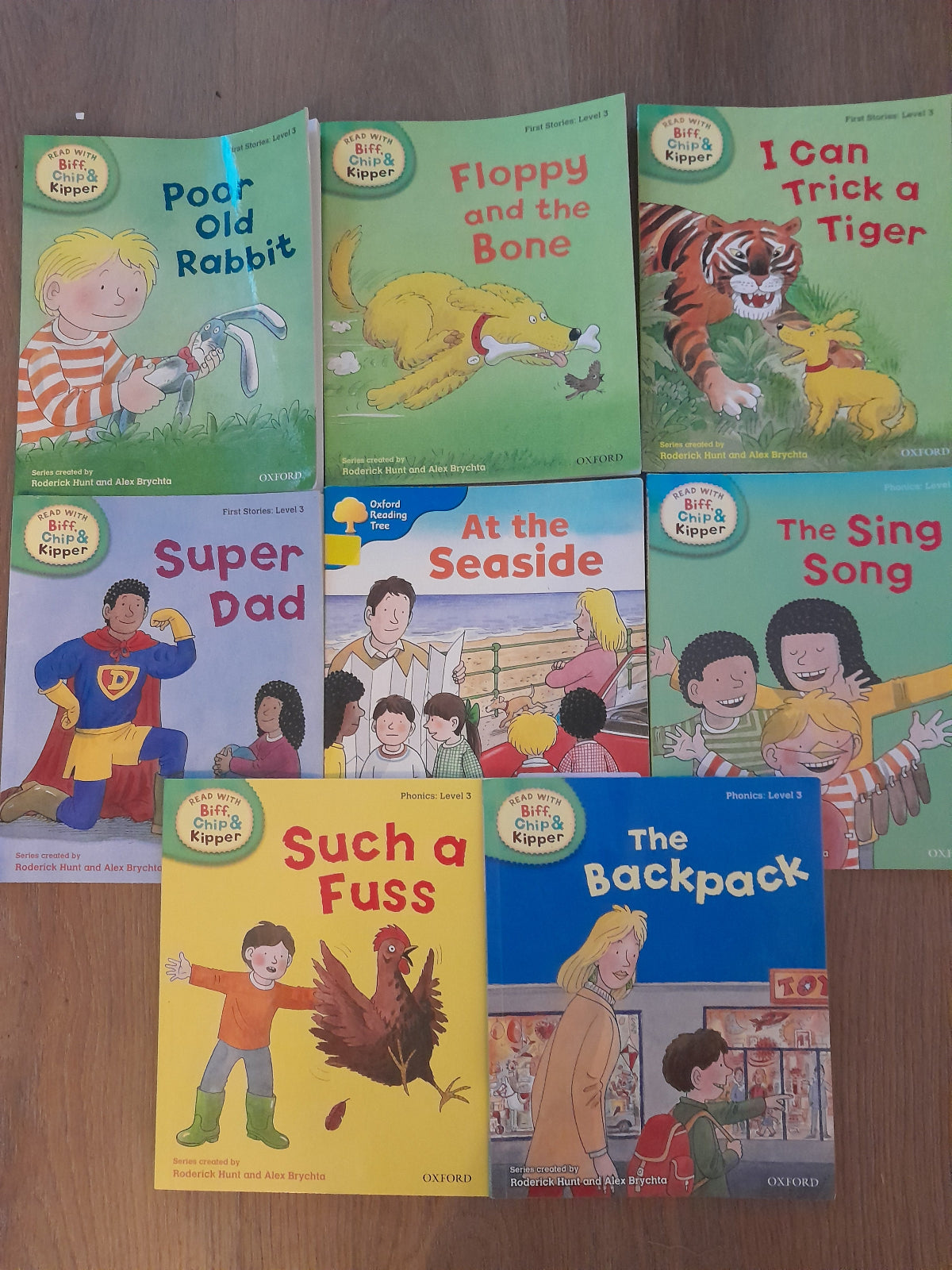 biff chip & kipper level 3 oxford reading tree x 8 books