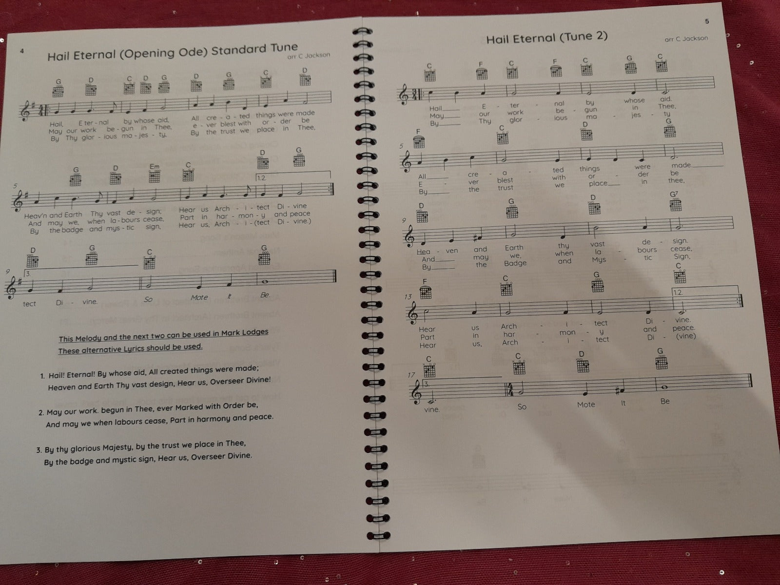 Masonic Sheet Music