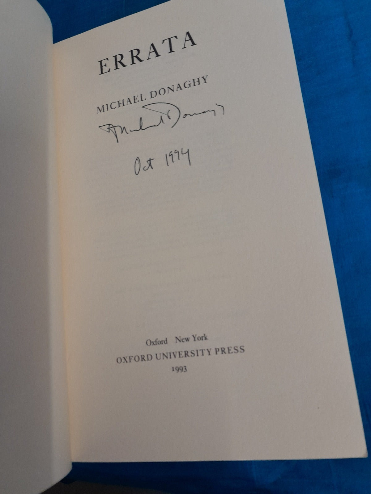 Errata SIGNED book