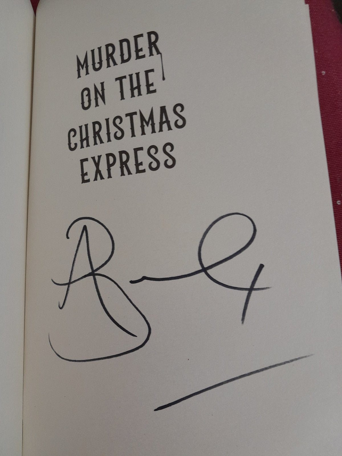 Murder on the Christmas Express author signed 