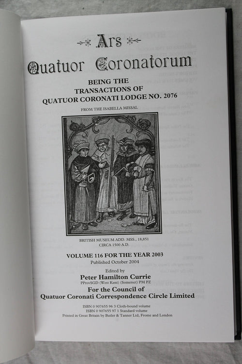 Quatuor Coronatorum vol 116