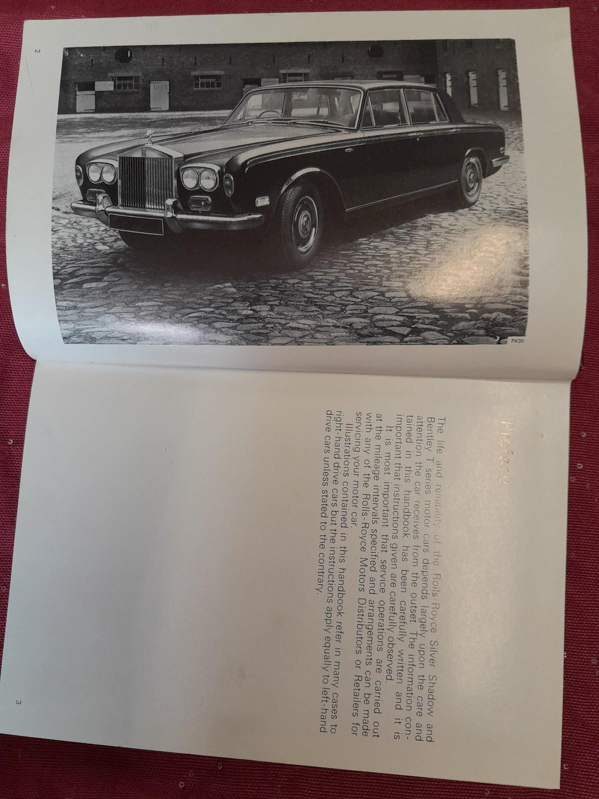 Handbook Rolls Royce Silver Shadow and Bentley T Series 1973 
