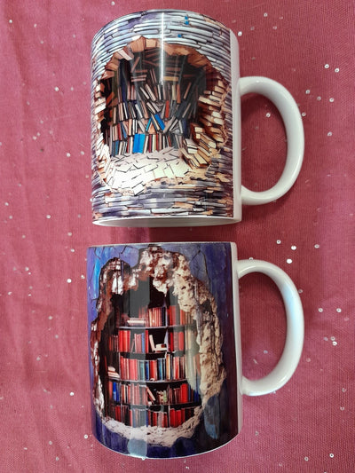 Secret Library 3d books coffee mugs