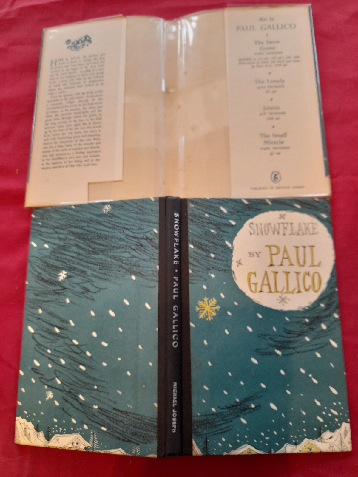 Snowflake Paul Gallico SIGNED First Edition 1952