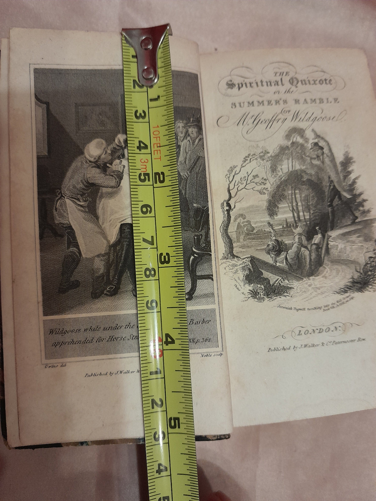 Spiritual Quixote Geoffry Wildgoose 1816 Miniature 5x3 qtr leather