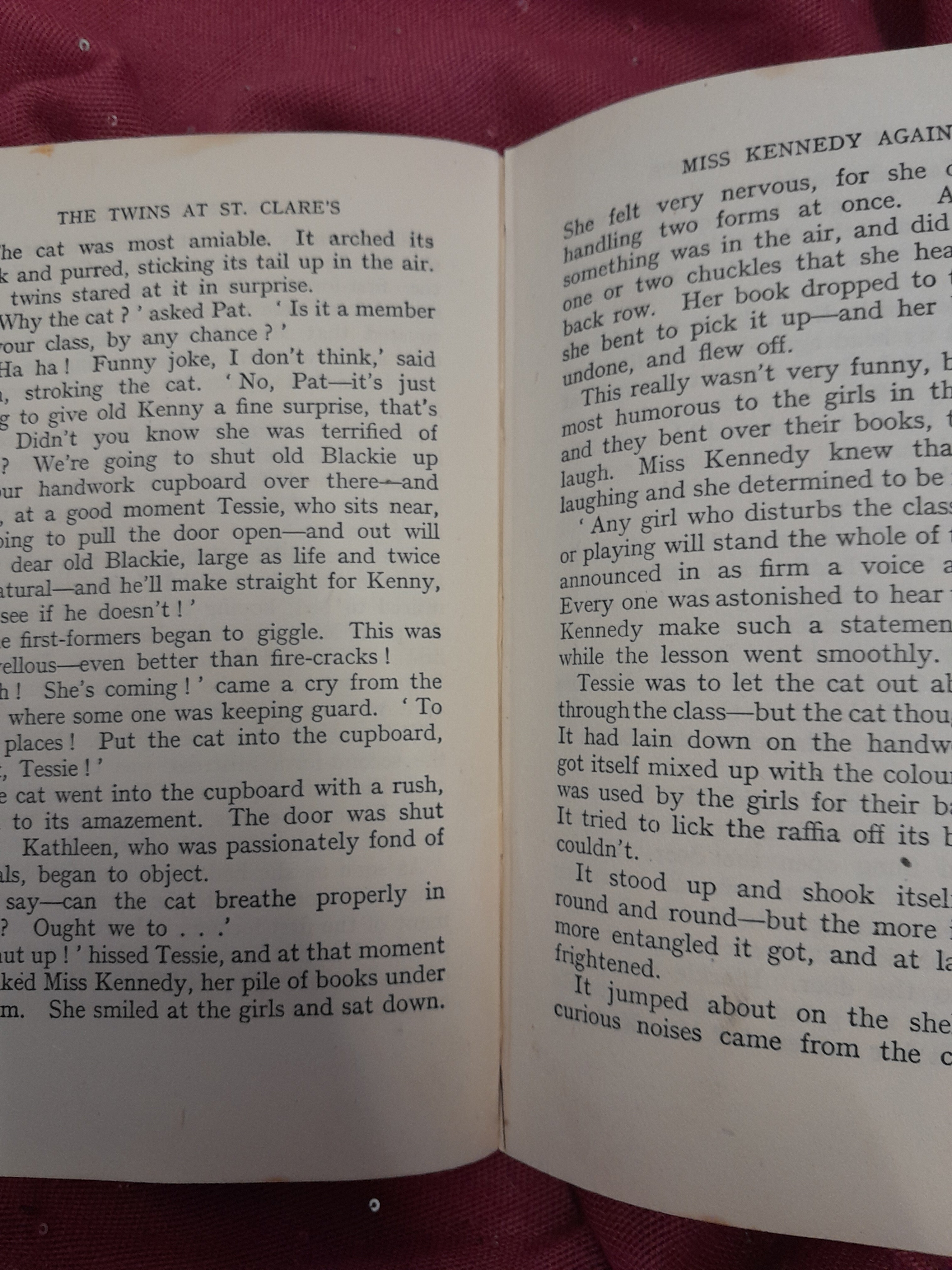 The Twins At St Clares Enid Blyton 1947 - Old Curiosity Bookshop