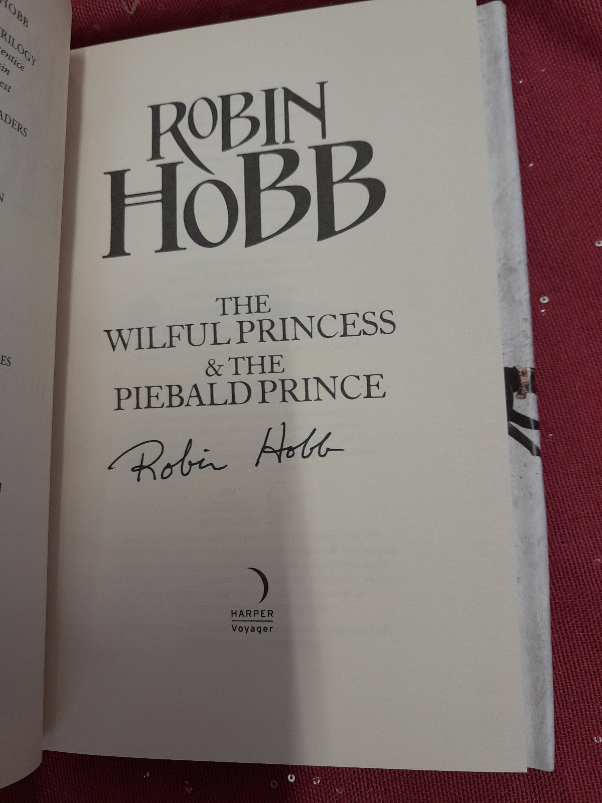 author signed by Robin Hobb