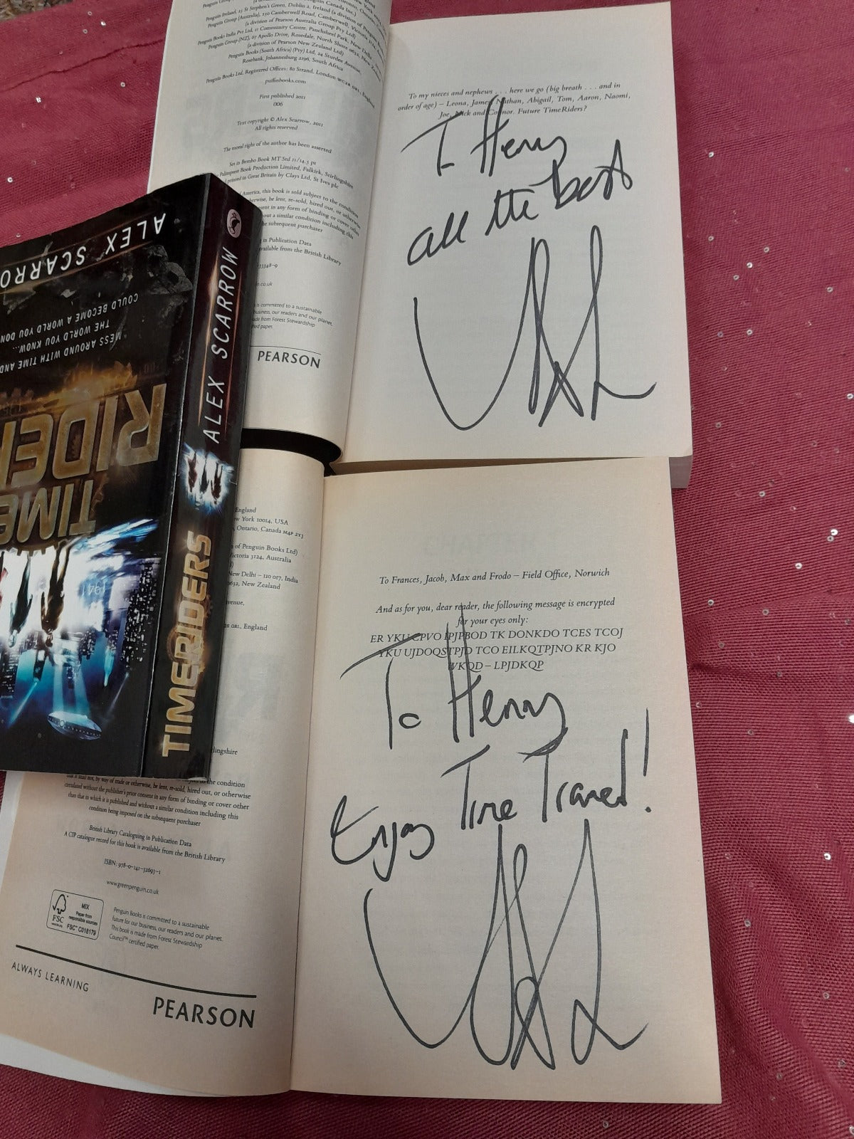 Time Riders SIGNED by Alex Scarrow