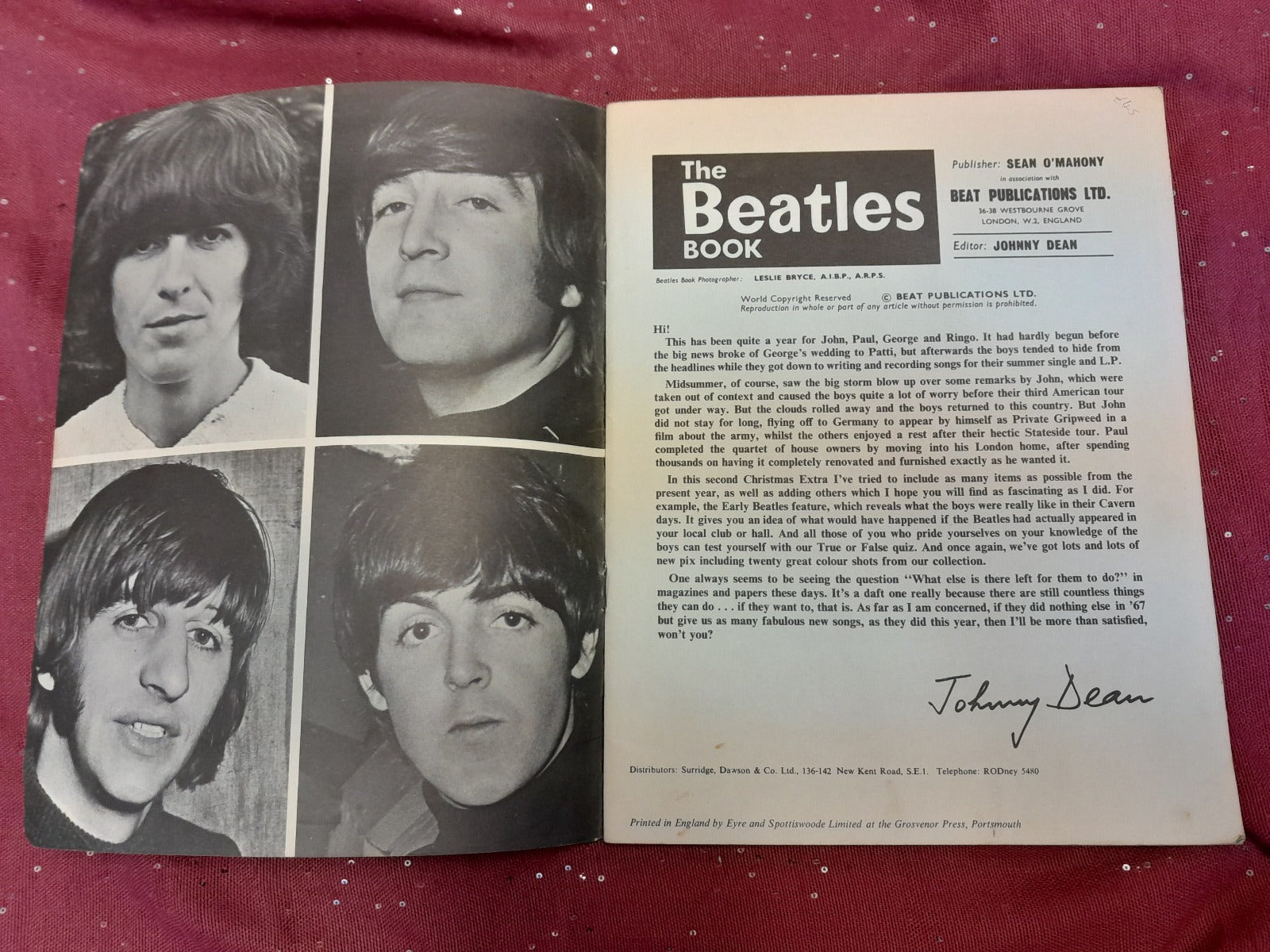 Beatles Memorabilia 1966 Christmas Extra