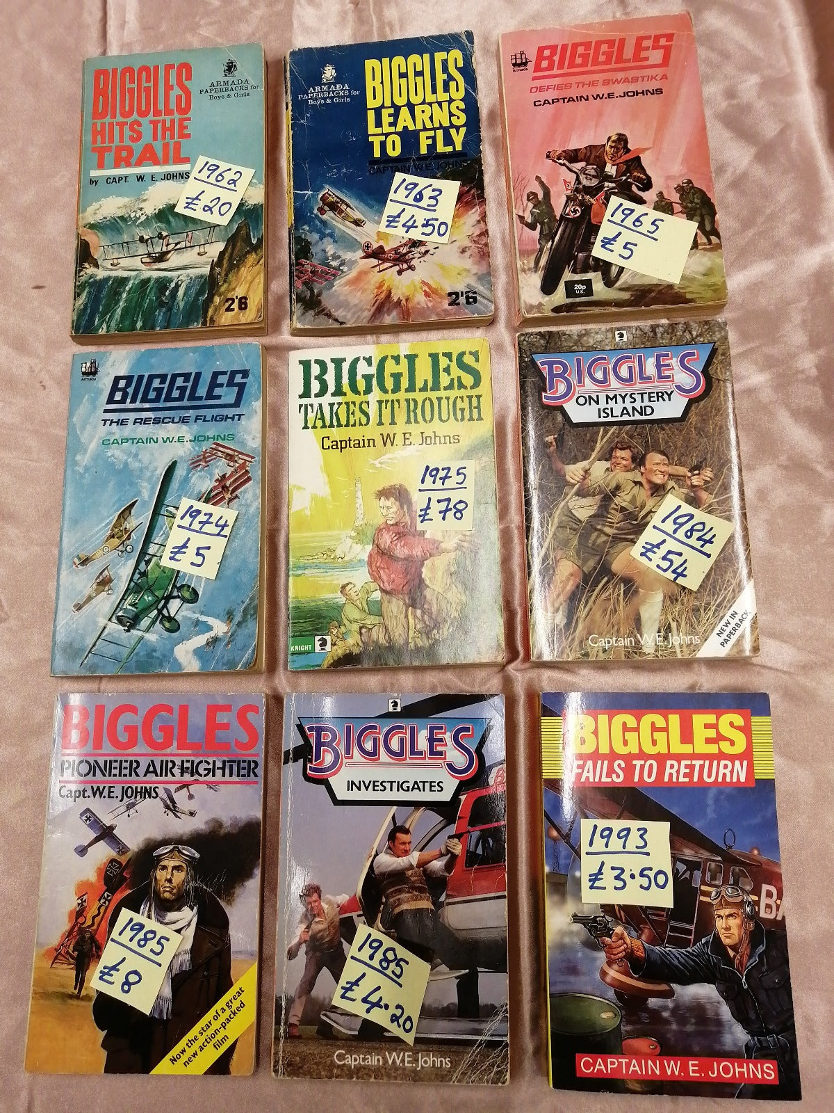 Biggles Paperbacks Old Curiosity Bookshop