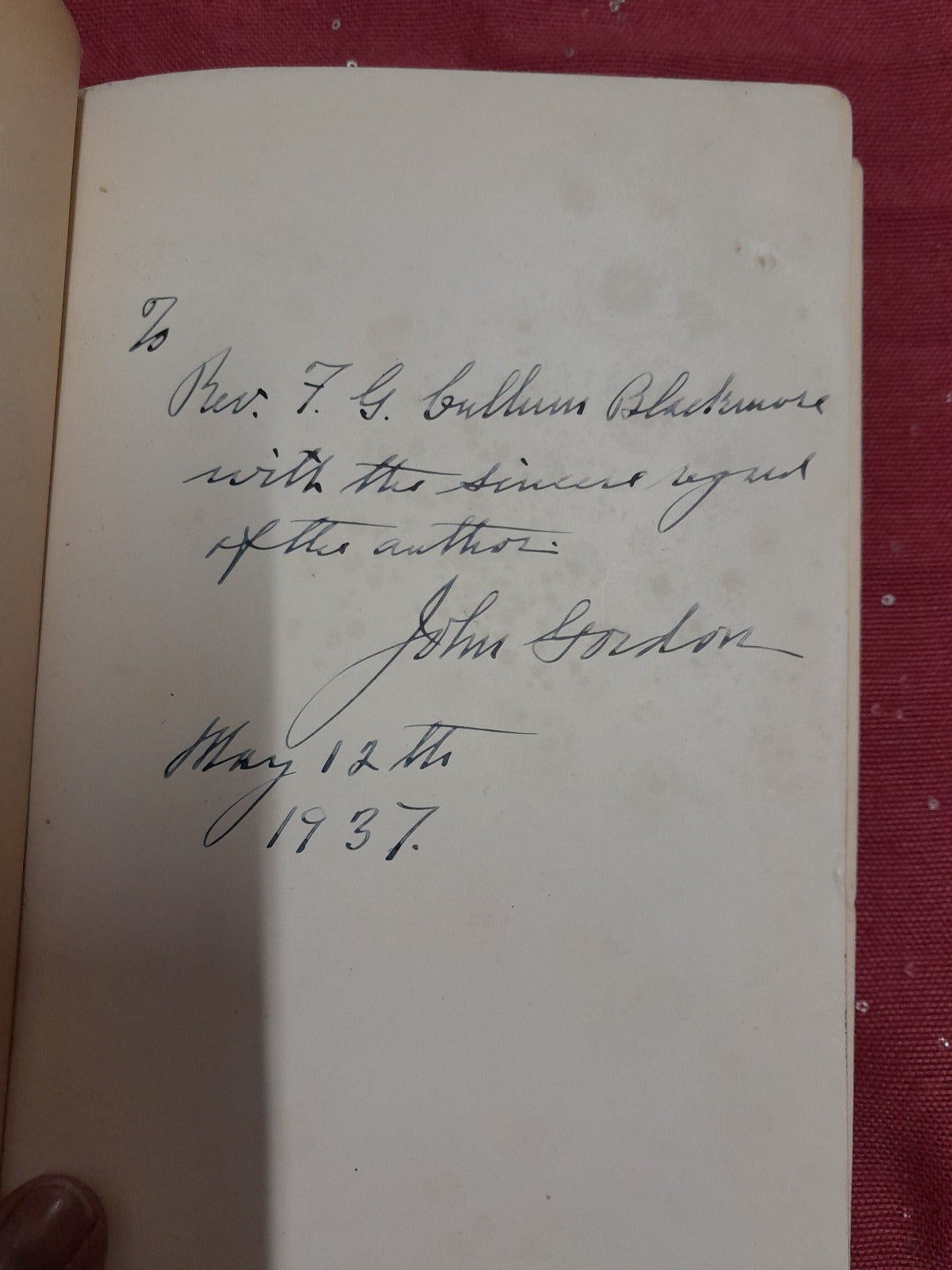 General Gordon My Six Years With The Black Watch AUTHOR SIGNED 