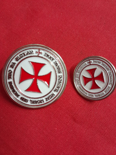 Knights Templar Lapel Pins Badges Latin Motto