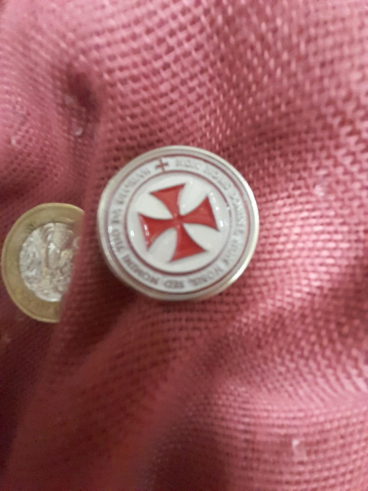Knights Templar Latin Motto BAdges