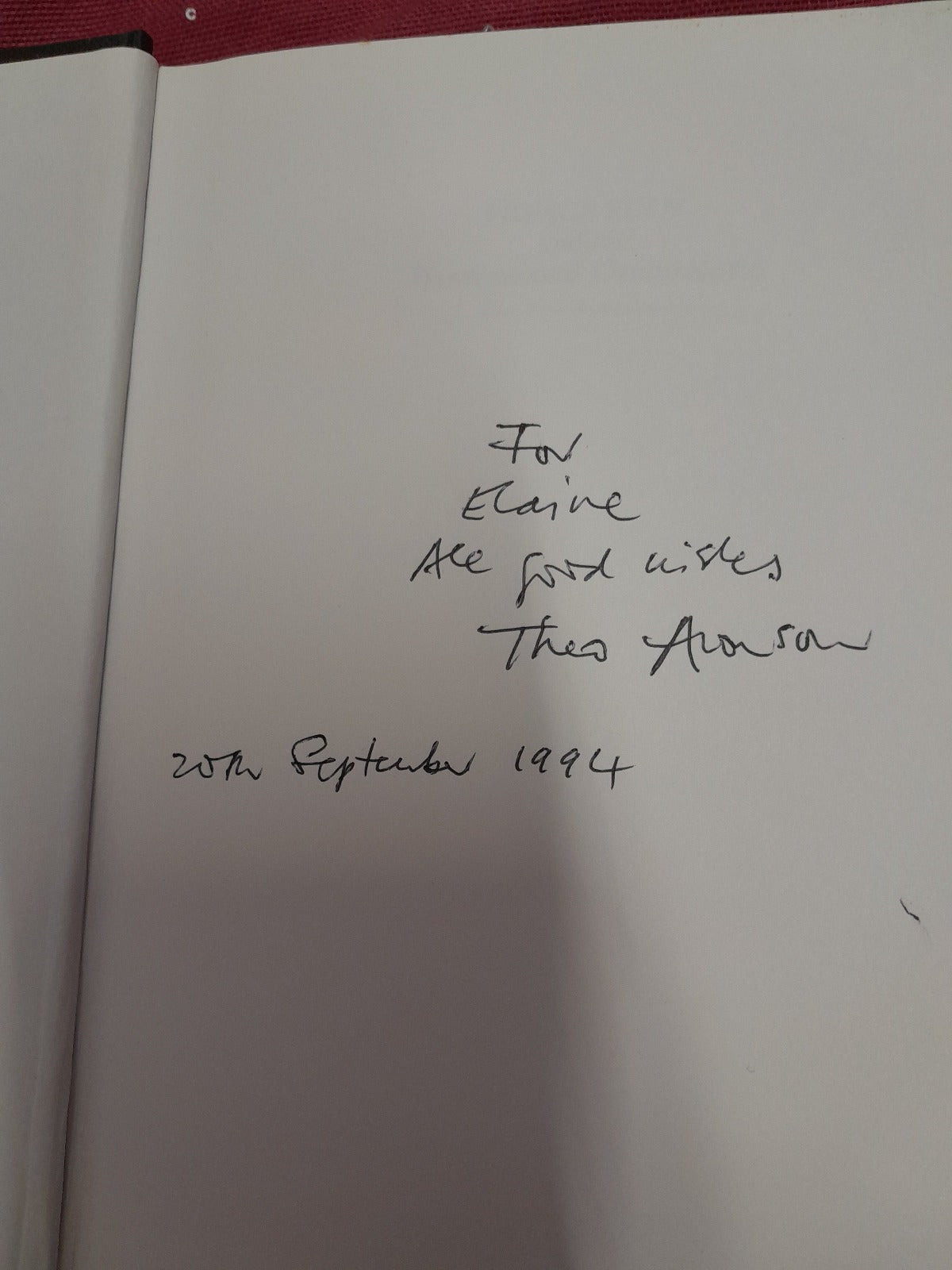 Prince Eddy and the Homosexual Underworld AUTHOR SIGNED First Edition