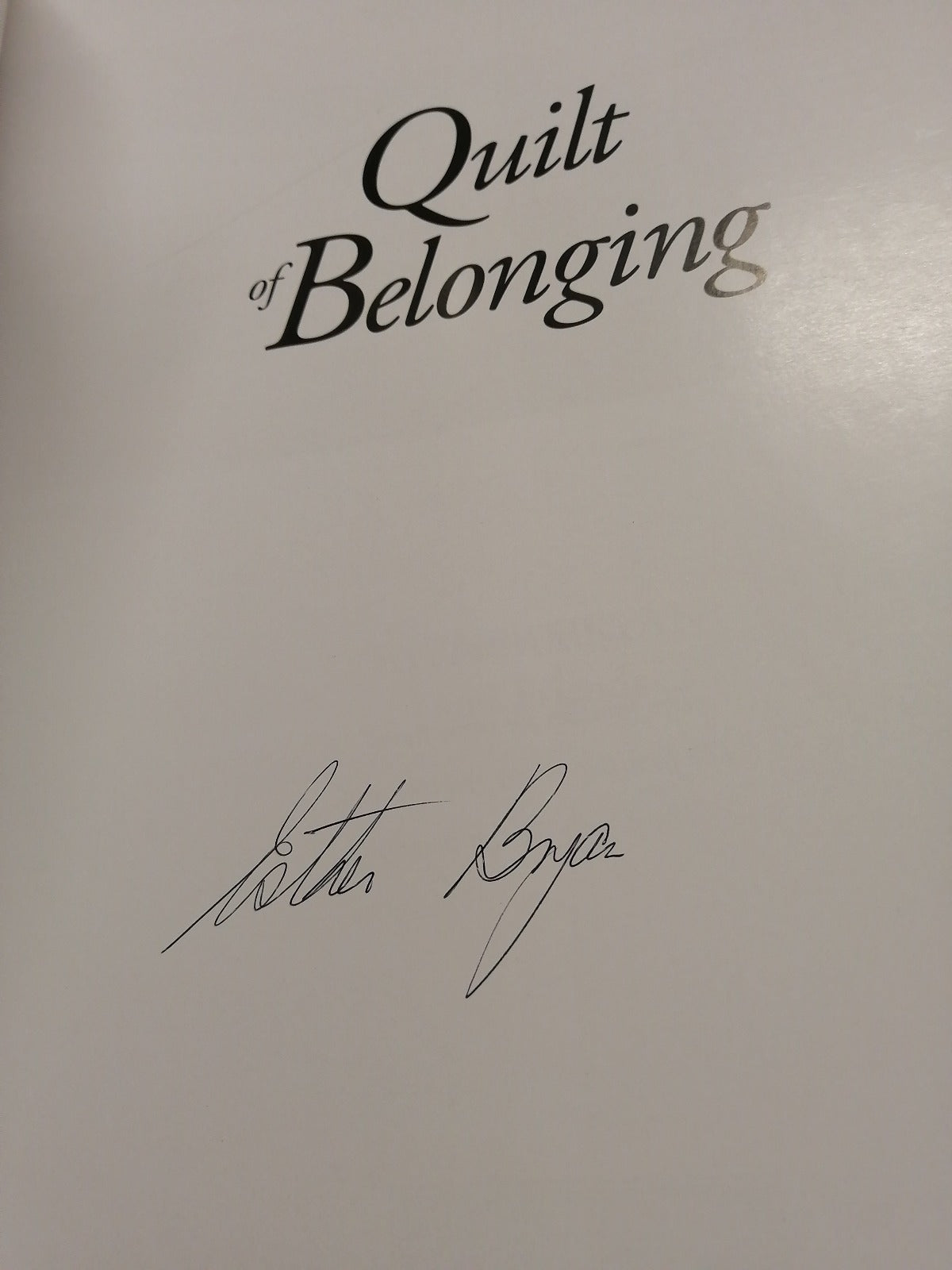 Quilt of Belonging AUTHOR SIGNED