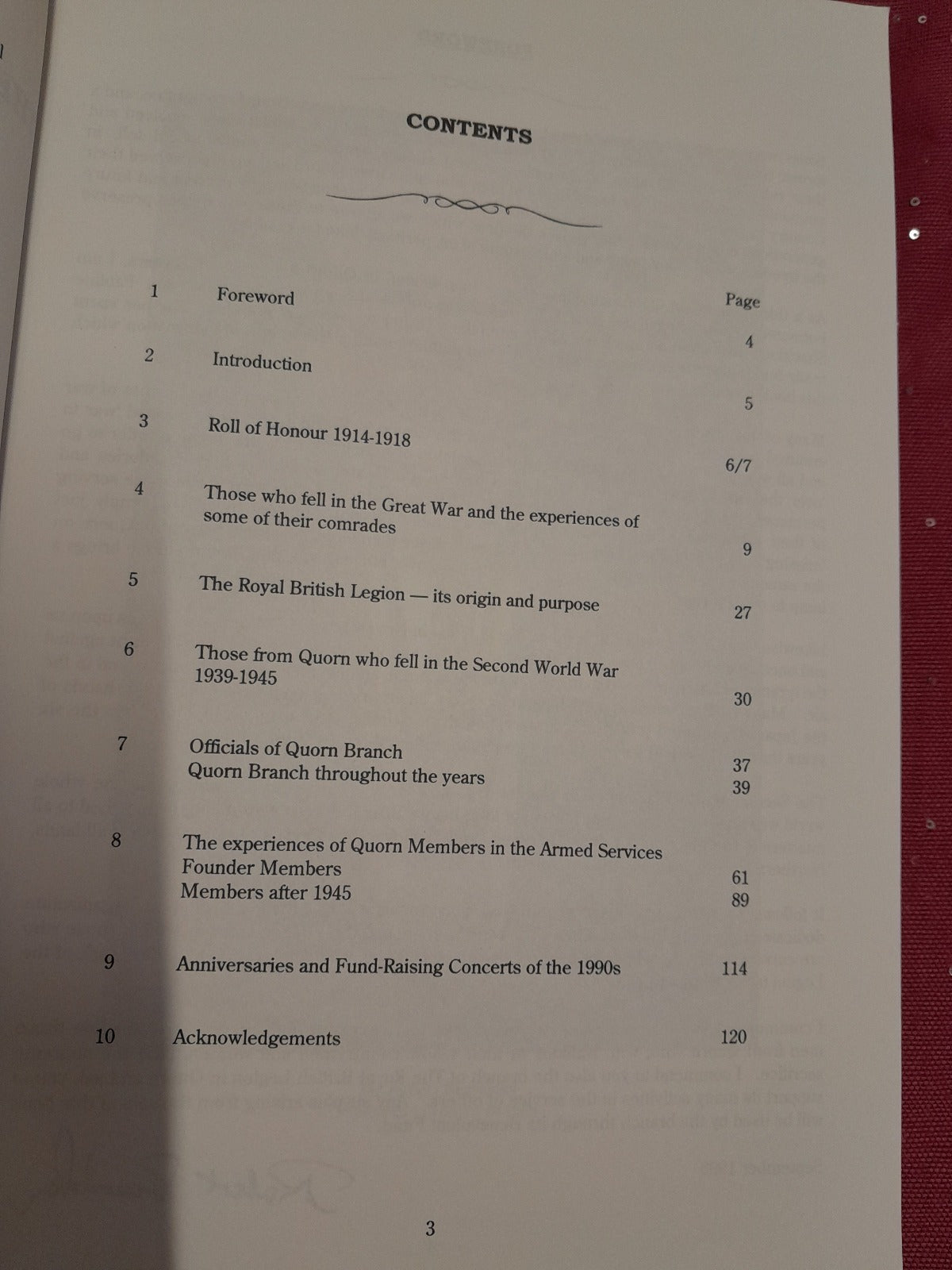 Royal British Legion Quorn 60 years history