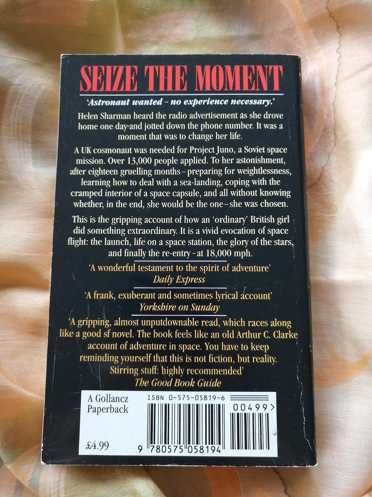 Seize the Moment Helen Sharman