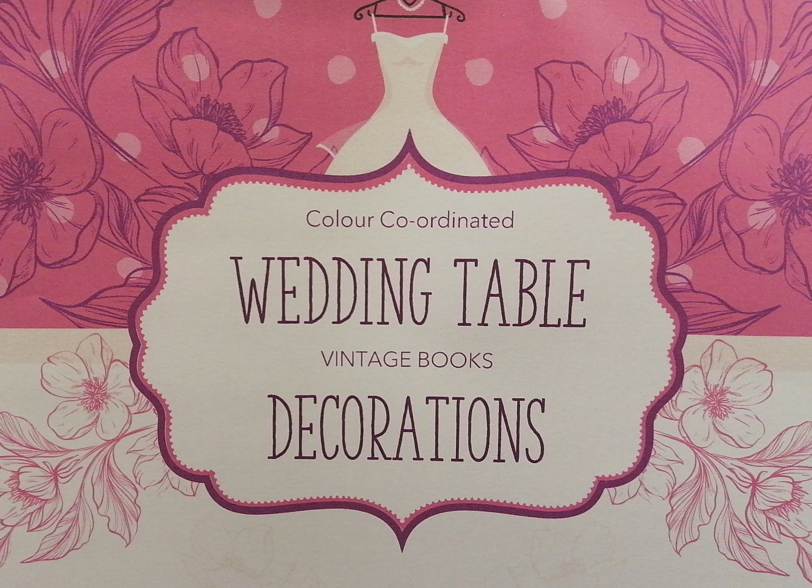 Wedding Table Decorations Vintage Books