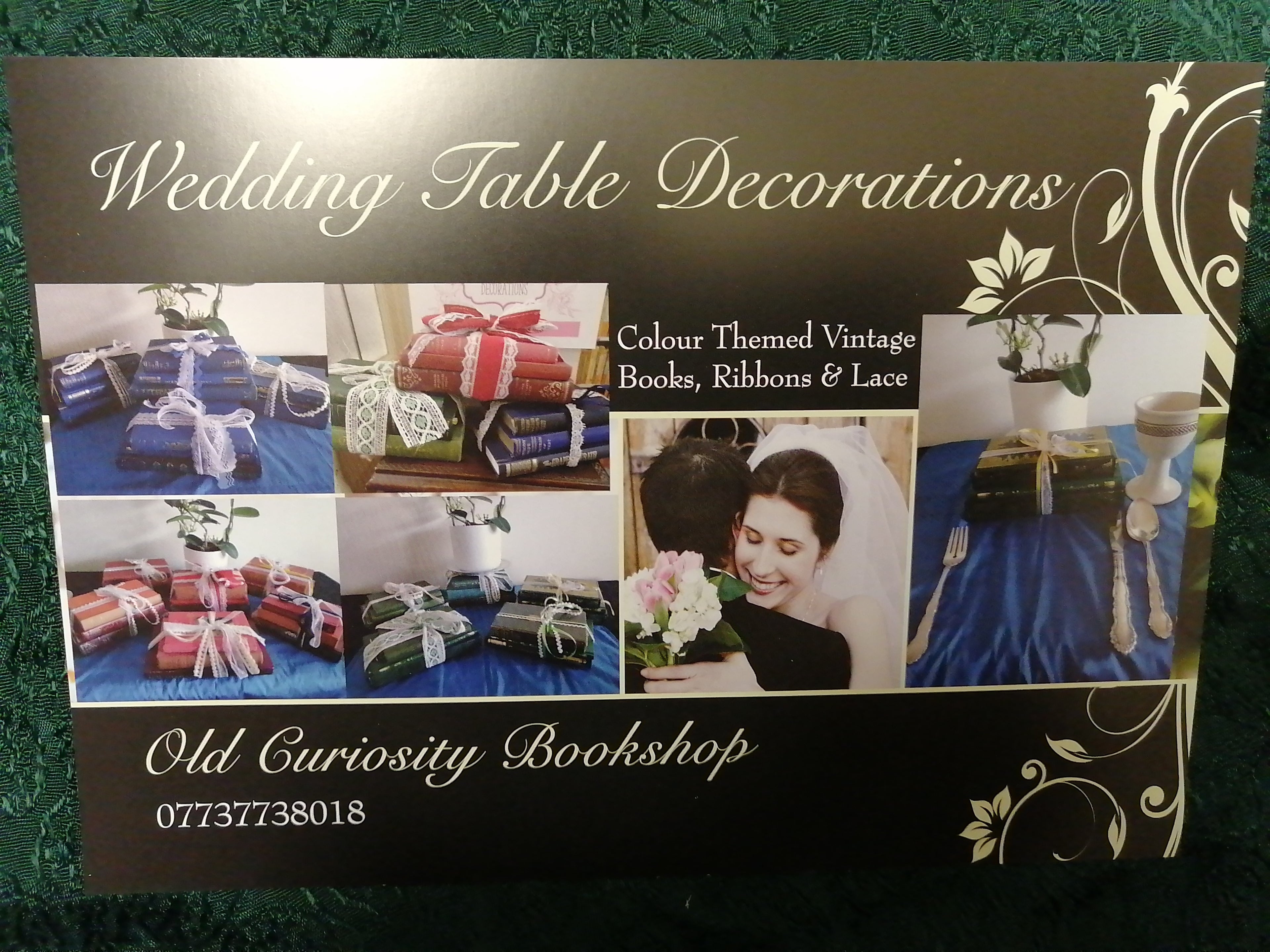 Wedding Table Decorations Vintage Books - Old Curiosity Bookshop