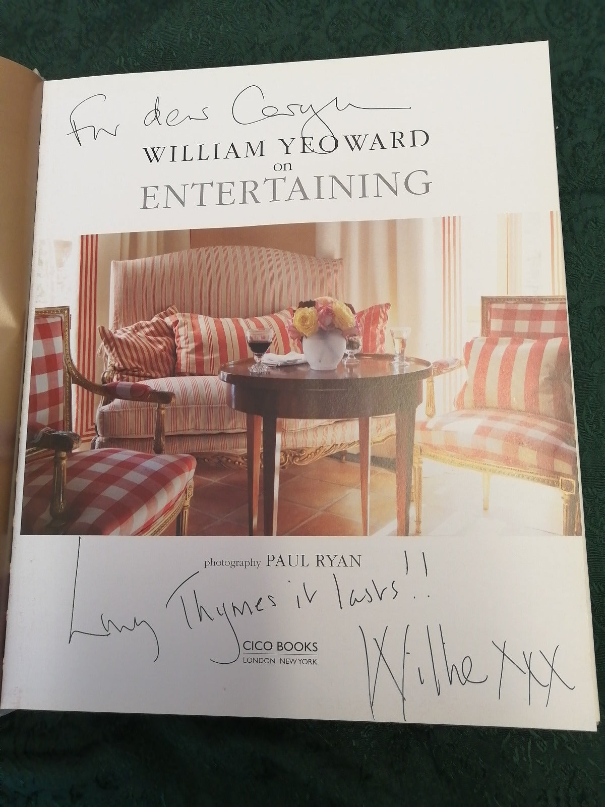 William Yeoward Author Signed